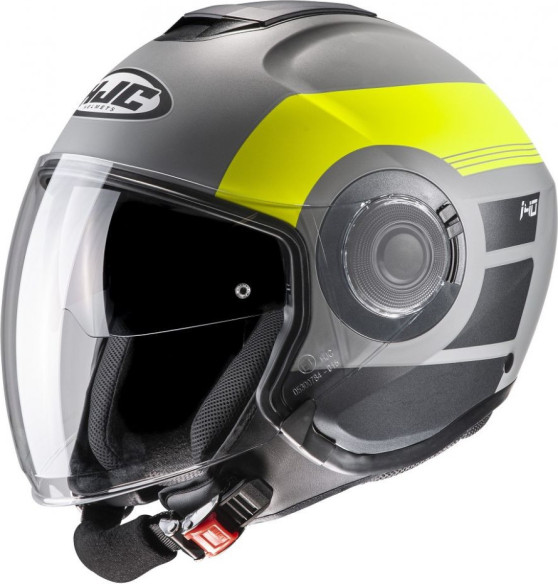 Casca Moto Open Face i40 Spina Grey/Yellow Fluo