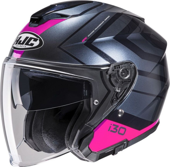Casca Moto Open Face i30 Xetra Black/Pink