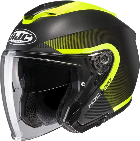 Casca Moto Open Face i30 Dextra Black/Yellow Fluo