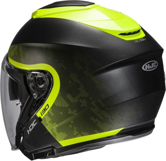 Casca Moto Open Face i30 Dextra Black/Yellow Fluo