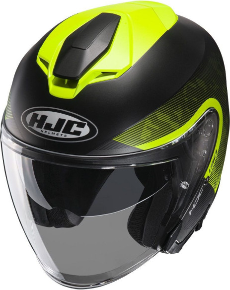 Casca Moto Open Face i30 Dextra Black/Yellow Fluo