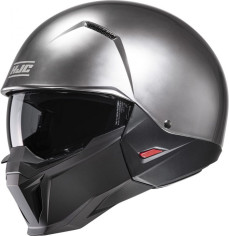 Casca Moto Open Face i20 Solid Silver