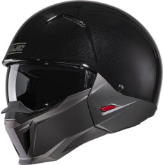 Casca Moto Open Face i20 Solid Black