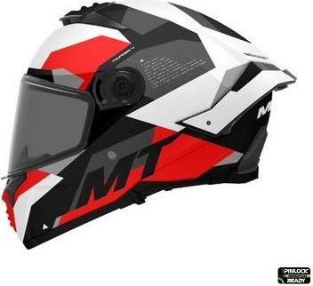Casca Moto Full-Face Thunder 4 SV Fade A0 Red/White/Grey