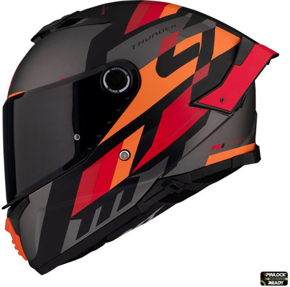 Casca Moto Full-Face Thunder 4 SV Ergo C7 Black/Red/Orange