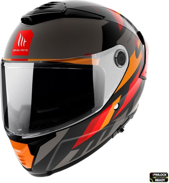 Casca Moto Full-Face Thunder 4 SV Ergo C7 Black/Red/Orange