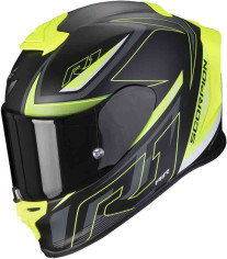 Casca Moto Full-Face Evo Air Gaz Negru Mat/Galben Fluo