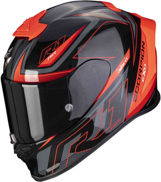 Casca Moto Full-Face Evo Air Gaz Negru/Rosu