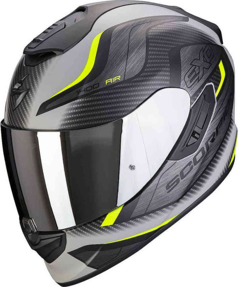Casca Moto Full-Face 1400 Evo Air Attune Gri Mat/Negru/Galben
