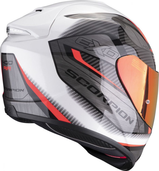 Casca Moto Full-Face 1400 Evo Air Attune Alb/Rosu