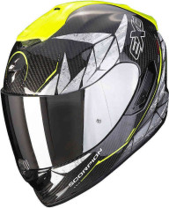 Casca Moto Full-Face 1400 Evo Carbon Air Aranea Negru/Galben Fluo