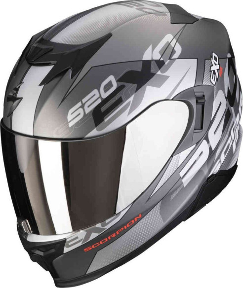 Casca Moto Full-Face 520 Evo Air Cover Argintiu Mat/Rosu