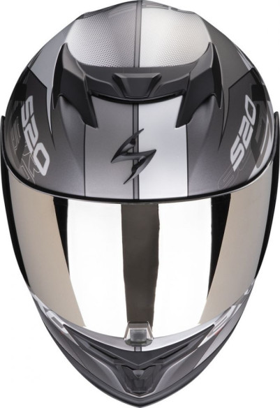 Casca Moto Full-Face 520 Evo Air Cover Argintiu Mat/Rosu