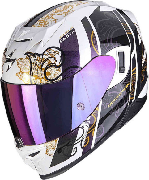 Casca Moto Full-Face 520 Evo Air Fasta Alb Cameleon