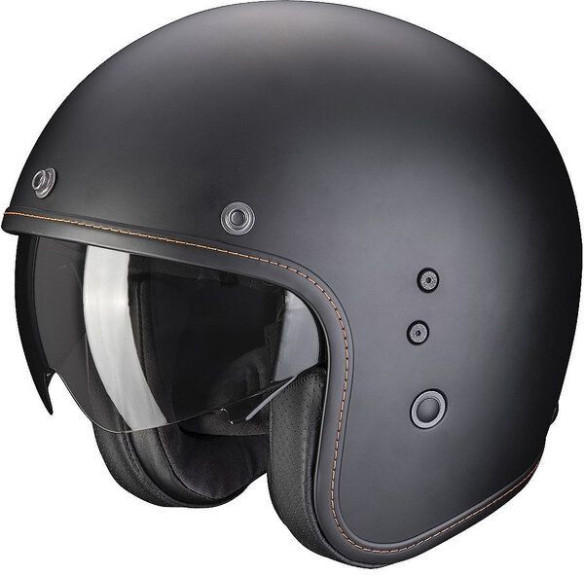 Casca Moto Open-Face Belfast Evo Uni Negru Mat