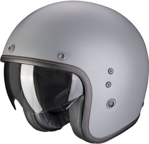 Casca Moto Open-Face Belfast Evo Uni Gri Ciment Mat