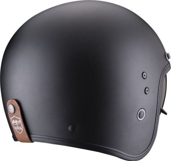 Casca Moto Jet Belfast Evo Luxe Negru Mat