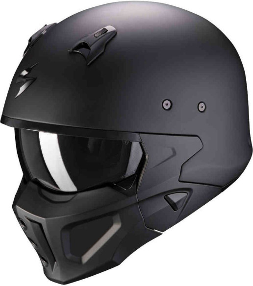 Casca Moto Flip-Up Covert-X Solid Negru Mat