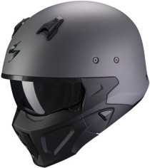Casca Moto Flip-Up Covert-X Solid Gri Ciment Mat