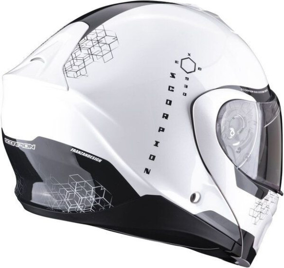Casca Moto Flip-Up 930 Shot Alb/Negru