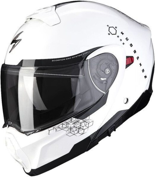 Casca Moto Flip-Up 930 Shot Alb/Negru