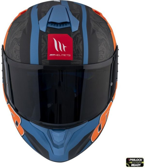 Casca Moto Full-Face Targo Pro Welcome D4 Orange/Fluor Matt