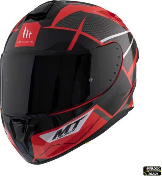 Casca Moto Full-Face Targo Pro Podium D5 Black/Red