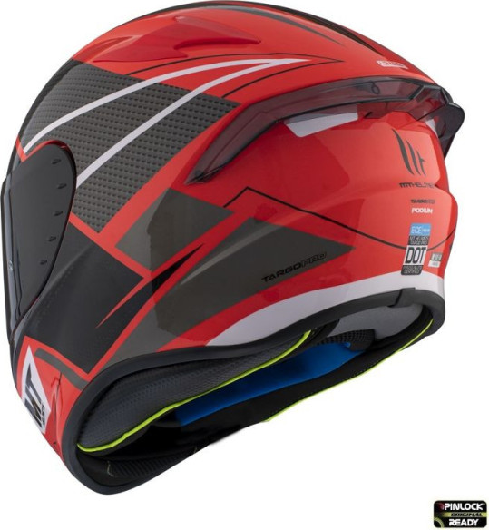Casca Moto Full-Face Targo Pro Podium D5 Black/Red