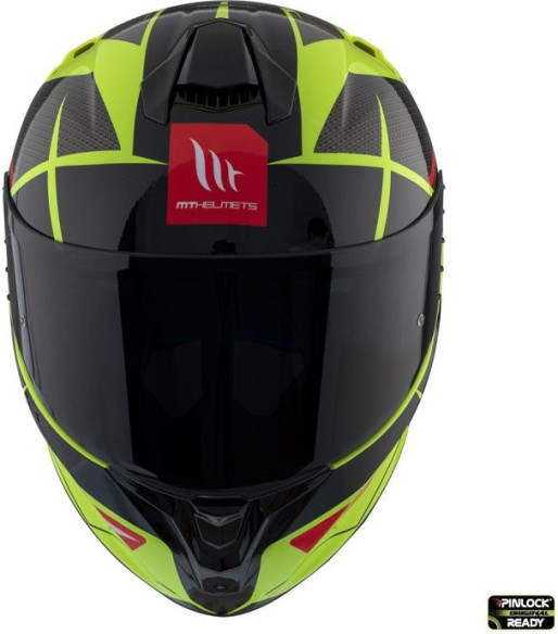 Casca Moto Full-Face Targo Pro Podium D1 Black/Yellow Fluo