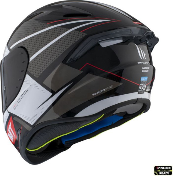 Casca Moto Full-Face Targo Pro Podium B0 Black/White