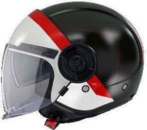 Casca Moto Jet Viale SV 68 Unit A5 Black/Red/White