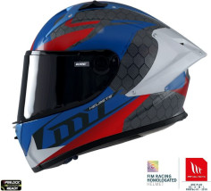 Casca Moto Full-Face KRE+ Carbon Projectile D7 Blue/Black