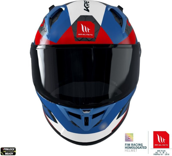 Casca Moto Full-Face KRE+ Carbon Projectile D7 Blue/Black