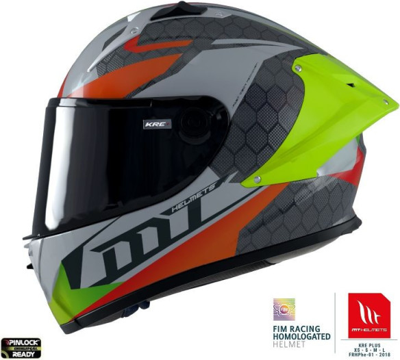 Casca Moto Full-Face KRE+ Carbon Projectile D2 Grey