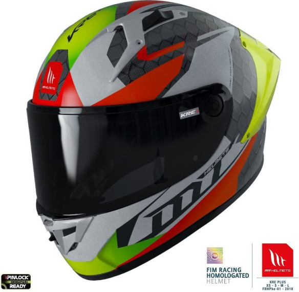 Casca Moto Full-Face KRE+ Carbon Projectile D2 Grey