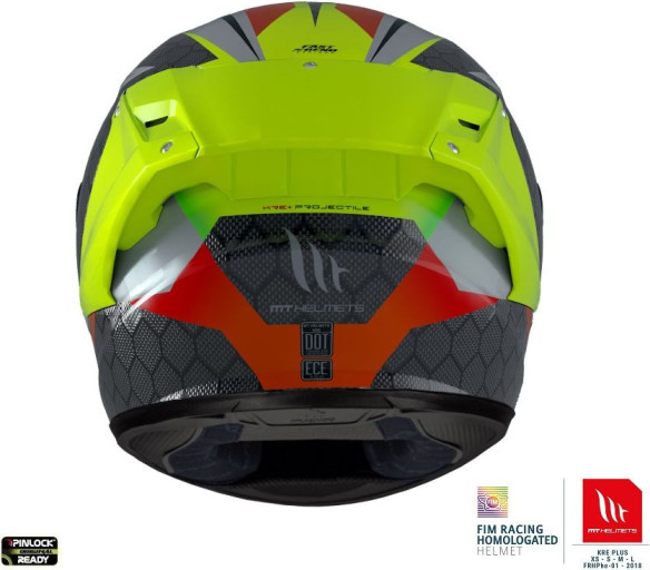 Casca Moto Full-Face KRE+ Carbon Projectile D2 Grey