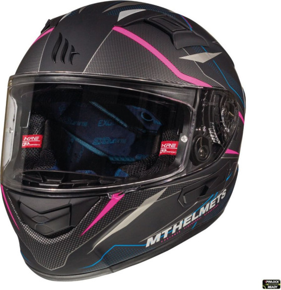 Casca Moto Full-Face KRE SV Interpid C2 Black/Pink