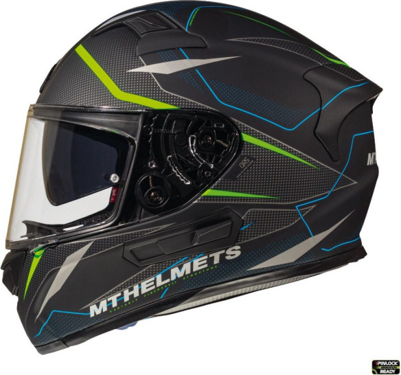 Casca Moto Full-Face KRE SV Interpid C1 Black/Yellow Fluo