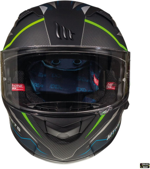 Casca Moto Full-Face KRE SV Interpid C1 Black/Yellow Fluo