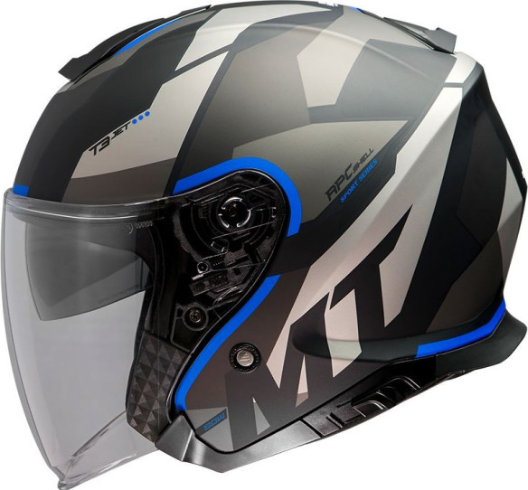 Casca Moto Jet Thunder III SV Jet Bow A7 Grey/Blue