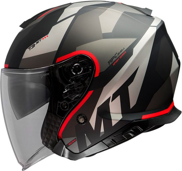 Casca Moto Jet Thunder III SV Jet Bow A5 Grey/Red