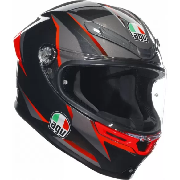 Casca Moto Full-Face K6 S E2206 Mplk Slashcut Black/Grey/Red
