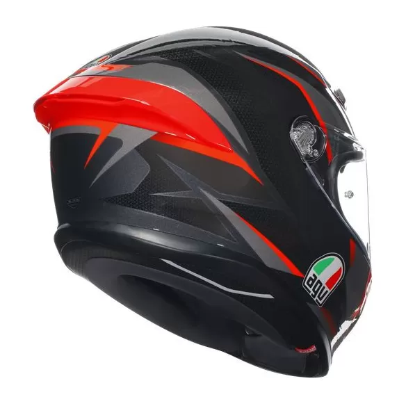 Casca Moto Full-Face K6 S E2206 Mplk Slashcut Black/Grey/Red
