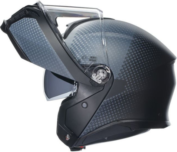 Casca Moto Flip-Up E2206 Multi Mplk Textour Matt Black/Grey