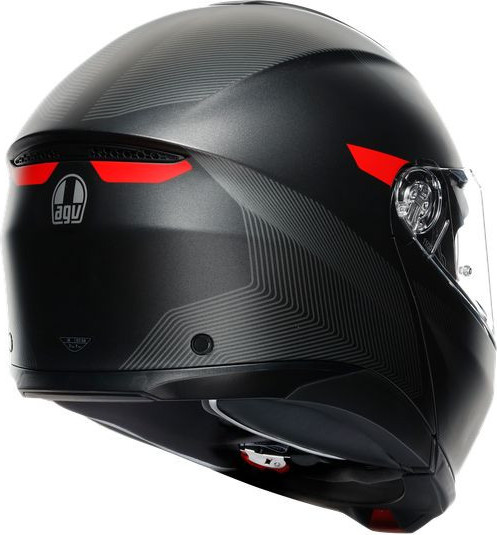 Casca Moto Flip-Up E2206 Multi Mplk Frequency Matt Gunmetal/Red
