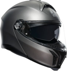 Casca Moto Flip-Up E2206 Solid Mplk Luna Grey Matt