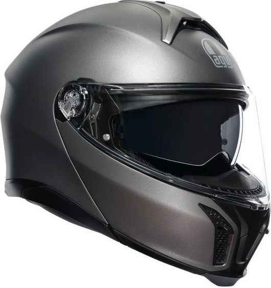 Casca Moto Flip-Up E2206 Solid Mplk Luna Grey Matt