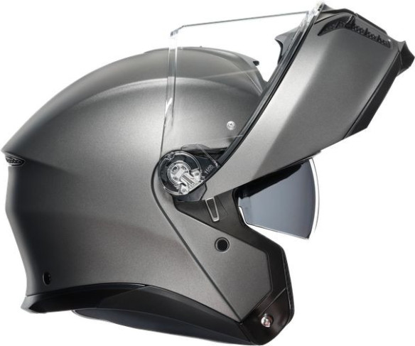 Casca Moto Flip-Up E2206 Solid Mplk Luna Grey Matt