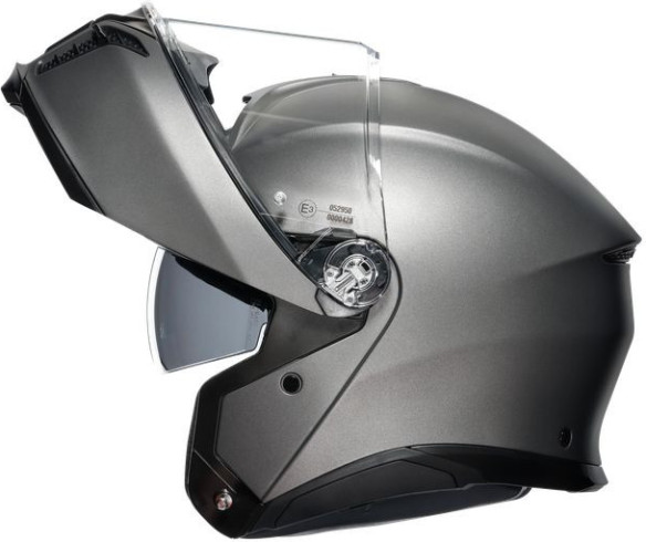 Casca Moto Flip-Up E2206 Solid Mplk Luna Grey Matt