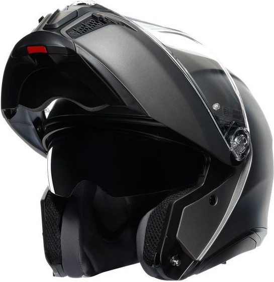 Casca Moto Flip-Up E2206 Solid Mplk Luna Grey Matt